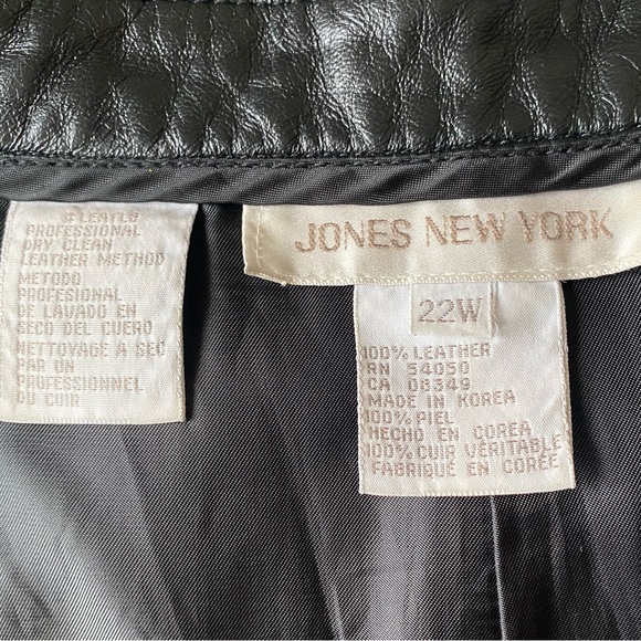 Jones NY Leather Straight Leg Pants 22W - Picture 5 of 8